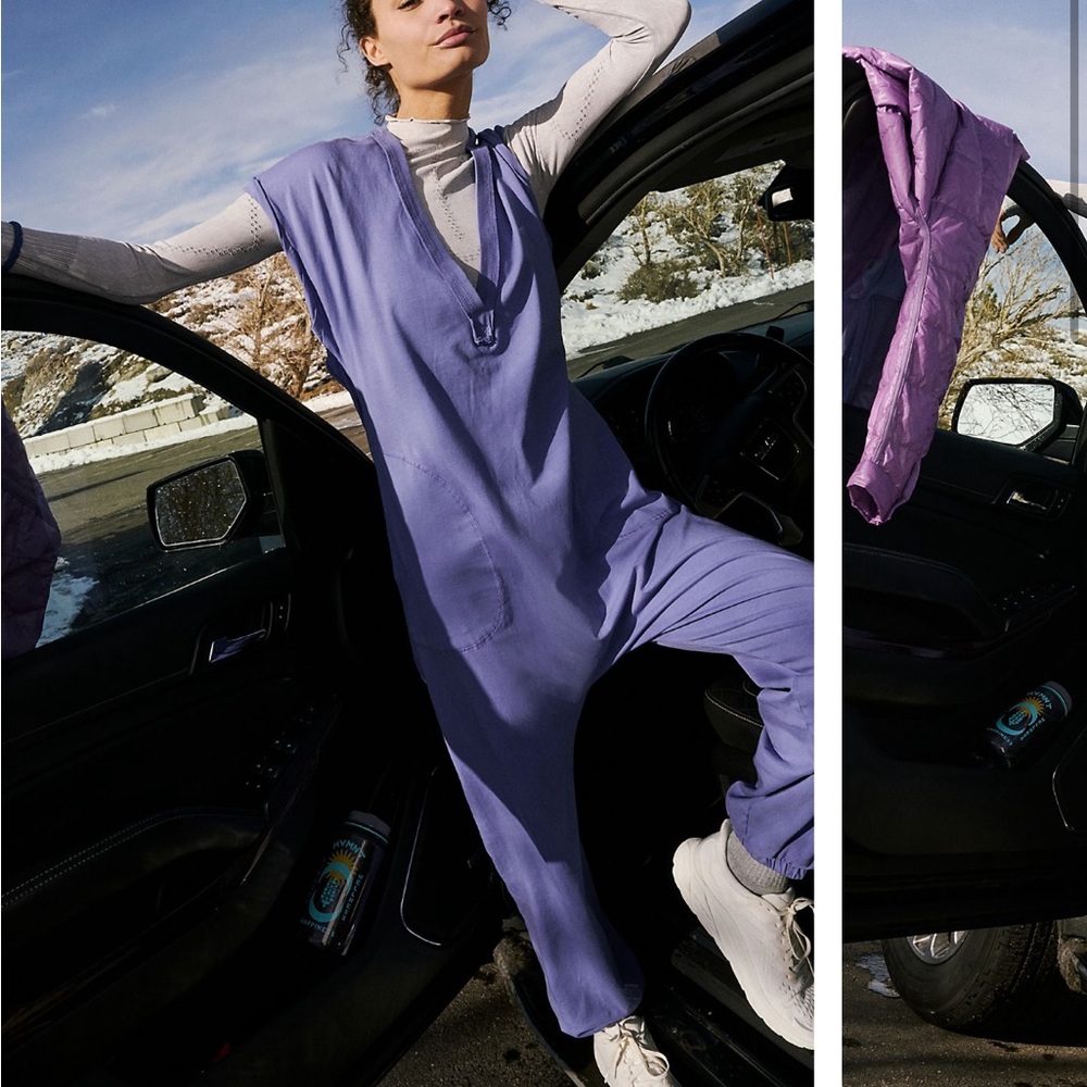 Pink Hot Shot V Neck Onesie